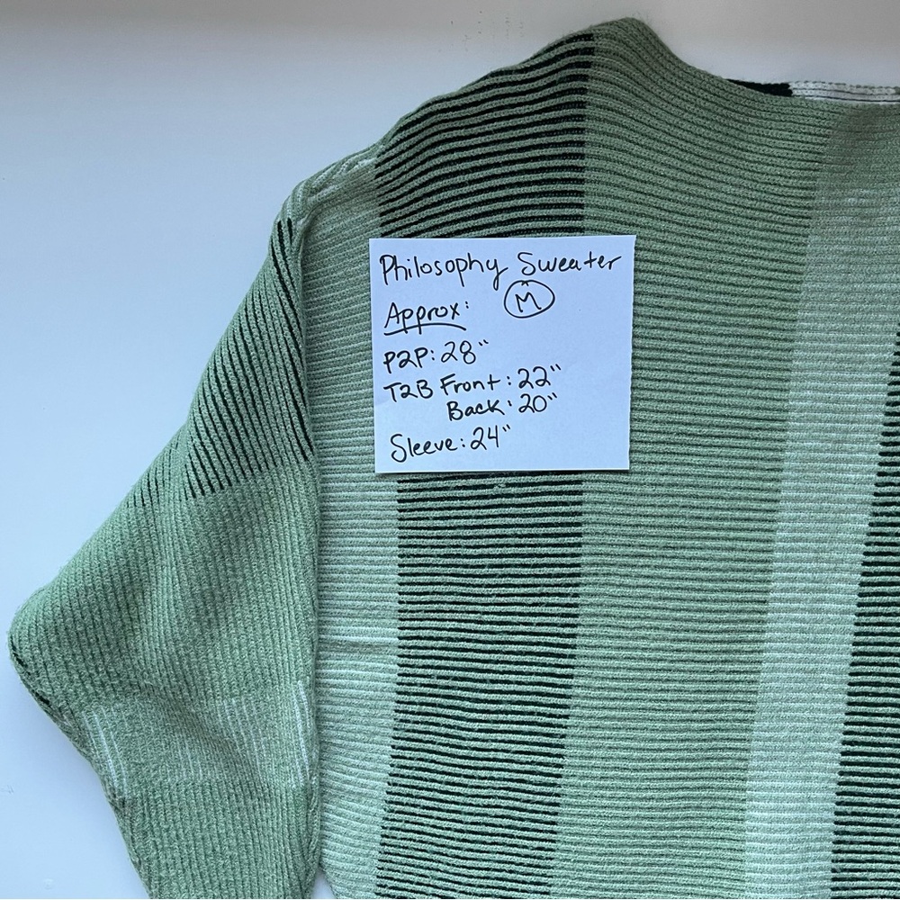 Philosophy Cropped Sweater - Republic Clothing - Size Medium - Picture 2 of 12